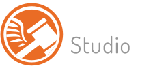 Logo auction studio white
